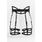 Seksi Deri Jartiyer Harness, Gotik Jartiyer - APFT1158 Kırmızı 4XL/5XL