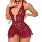 Seksi iç çamaşırı, kadın, büyük beden, dantelli, tutkulu tulum, romantik geceler, özel günler için, Rd1., M