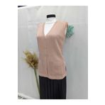 Sel Tekstil Kadın Pembe Merserize Zincir Motif Yelek 12f12f12