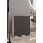 Şelale 3 Bölmeli Banyo Dolabı Deterjan Dolabı Banyo Rafı Antrasit