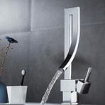 Şelale Banyo Lavabo Bataryası 360 Döner Kare Krom