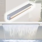 Şelale Kaya Kiti Özelleştirilebilir 101 cm (40 inç) - Açık Hava Su Oyunları için Kolay Kurulum, Koi ve Bahçeler için Havuzlar için İdeal, PVC Bağlantılı - Değerli
