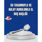 Şelale Sisi Masaj Özellikli Banyo Duş Başlığı