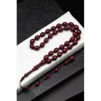 Selamet Şeker Morgül Ağacı Tesbih 9 X 12 Mm Beyzi Kesim - Tgms-5
