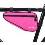 Selamm B-Soul 1.5l Bisiklet Saklama Çantası Gidon Çanta Üçgen Saddle Çerçeve Kılıfı Bisiklete Binme - Pembe (Yurt Dışından) - 26.2*14.1*6.2CM