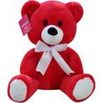 Selay 1178 37 cm Kırmızı Peluş Oturan Ayı