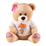 Selay 1695 Kahverengi 46 cm Peluş T-Shirtlü Ayı