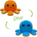 Selay Toys 2078 14 cm Turuncu Mavi Peluş Ahtapot
