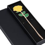 SELBATON Metal kitap ayracı, sarı gül, kadınlar, anneler günü, kız arkadaş ve erkek arkadaş için, okul mezuniyeti, öğretmenler günü, hasat şükran günü, sevimli kitap ayracı, kitap severler için hediye