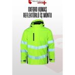 Selçuklu Plus Oxford Kumaş Reflektörlü Iş Montu, Su Geçirmez, Kapüşonlu, Termal Astar - Sarı - 2XL