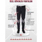 Selçuklu Plus Özel Güvenlik Pantolon Cepli Bel Kemerli Unisex Pantolon (Yeni Yönetmeliğe Uygun) - Füme - 46