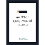 Selçuklu Sanat A4 Çerçeve 1. Sınıf 22MM Siyah Renk 21 x 29,7 cm Ölçülerinde