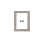 Selçuklu Sanat Puzzle Çerçevesi 30 Mm 48x68 Cm (1000'LUK) Pcv Camlı Gri Krem Yaldız Eskitme PUZZLE ÖLÇÜNÜZ