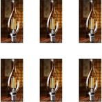 Seldur CT-4062G 4 W Edison 6'lı Led Filament Kıvrık Gün Işığı Buji Ampul