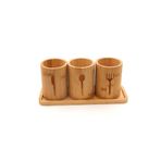 Sele Home Bambu 3'lü Kaşıklık Seti