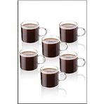 Sele Home Borosilikat Cam 6 Lı Espresso Kahve Fincanı