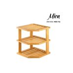 Sele Home MİEN Bambu 3 Katlı Köşe Raf
