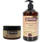 Seleccion Siyah Sarımsak Özlü Şampuan 1000 ml + Argan Yağı Özlü Saç Maskesi 250 ml