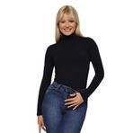 SelectModa Kadın Balıkçı Yaka Örme Bluz Lacivert XL