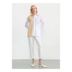 Selen Beyaz - Bej Kadın Taşlı Bluz 26YSL8388