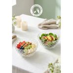 Selen Concept Bubble Model Küçük Boy El Yapımı Cam Çorba Kasesi Ve Salata Sunumluk 2'Li Set