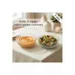 Selen Concept İnci Model El Yapımı Cam Salata Ve Meyve Kasesi 2'Li Set