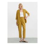 Selen Haki Standart Fit Pantolon 26YSL5603, 36, 5003387068, Sarı, Kadın