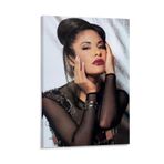 Selena QuintanillaKanvas Baskı Fotoğraf Tuval Üzerine Rapçi Duvar Dekoru Vintage Soyut Hip Hop Rapçi Duvar Resimleri Birinci Sınıf Resimler Yatak Odası İçin Duvar Sanatı 08x12 inç (20x30 cm) Çerçeve