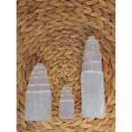 Selenit Taşı Üçlü Kule Set 6-10-15cm