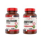 Selenium 200 Mcg 120 Tablet Biotin 5000 Mcg 120 Tablet