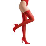 Selente Lovely Legs baştan çıkarıcı kadın çorabı, farklı modeller, AB'de üretilmiştir, Askısız kırmızı çizgili etek, XS-S