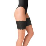 Selente Lovely Legs kadın elastik uyluk bantları, farklı modeller, AB'de üretilmiştir, Siyah uç, XL-XXL