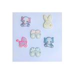Self Casa Ütü Ile Yapışan Dokuma Arma - Patch - Yama Yenidoğan Ve Bebek 6 Lı Set Iron-on Motif