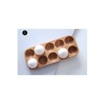 Self Natural Wood Ahşap Yumurtalık 12 Lu
