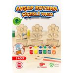 Self Power 3 Adet Ahşap Süslemeli DIY Boyama El Sanatları için Mükemmel Bahar ve Parti Masa Süslemeleri.