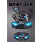 Selfbuysell Bluetooth Oyuncu Kulaklığı LED Işıklı Kablosuz Anc Özelliği