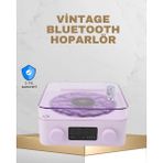 Selfbuysell Retro Pikap Tasarımlı Bluetooth Hoparlör – Projektörlü Şarjlı Lamba