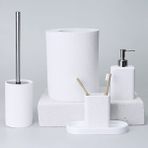 Selim Linen Banyo Seti Beyaz