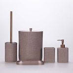 Selim Linen Banyo Seti Taupe