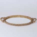 Selim Rope Altın Aynalı Tepsi