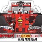Selimer Ferrari Dev Boyama Kitabı Yarış Arabaları