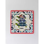 Selimiye Temalı Polyester Kabartmalı Kaplumbağa Desen Magnet 7 X 7 Cm – Dekoratif Hediyelik Buzdolabı Süsü (Kod:1183)