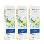 Selin 3x180 ml Cam Şişe Nemlendiricili Limon Kolonyası