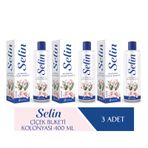 Selin 3x400 ml Çiçek Buketi Pet Şişe Kolonya