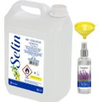 Selin 5 lt Limon Kolonyası 100 ml Lavanta Sprey Sarı Dolum Hunisi