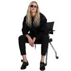 Selin Kadin Örme Sweatshirt Siyah XS