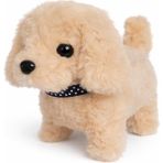 Selin Toyspilli Yürüyen Havlayan Peluş Köpek - Krem - Sarı