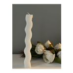 Selins Art Candle SÜTUN BLOK MUM BEYAZ 17 SelinsNM46