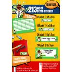 Selis Craft Okul Etiketi BEN10 Temalı Özel Isim Yazılabilen Kalem, Defter, Boya, Kitap Etiketi - 213 Adet - Renkli - Parlak Sticker - 23 x 29,7 cm