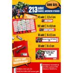 Selis Craft Okul Etiketi Marvel Avengers Temalı Özel Isim Yazılabilen Kalem, Defter, Boya, Kitap Etiketi - 213 Adet - Renkli - Parlak Sticker - 37 x 29,7 cm